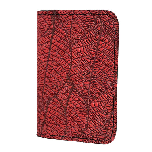 Card Holder | Fallen Leaves: Red