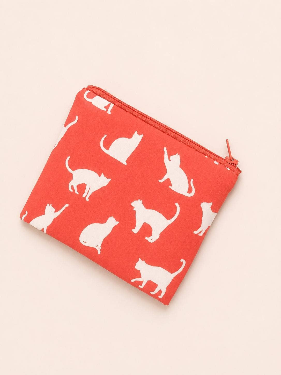 Multi-Functional Cat Fabric Zipper Pouch