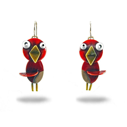 Songbird Earrings: Red