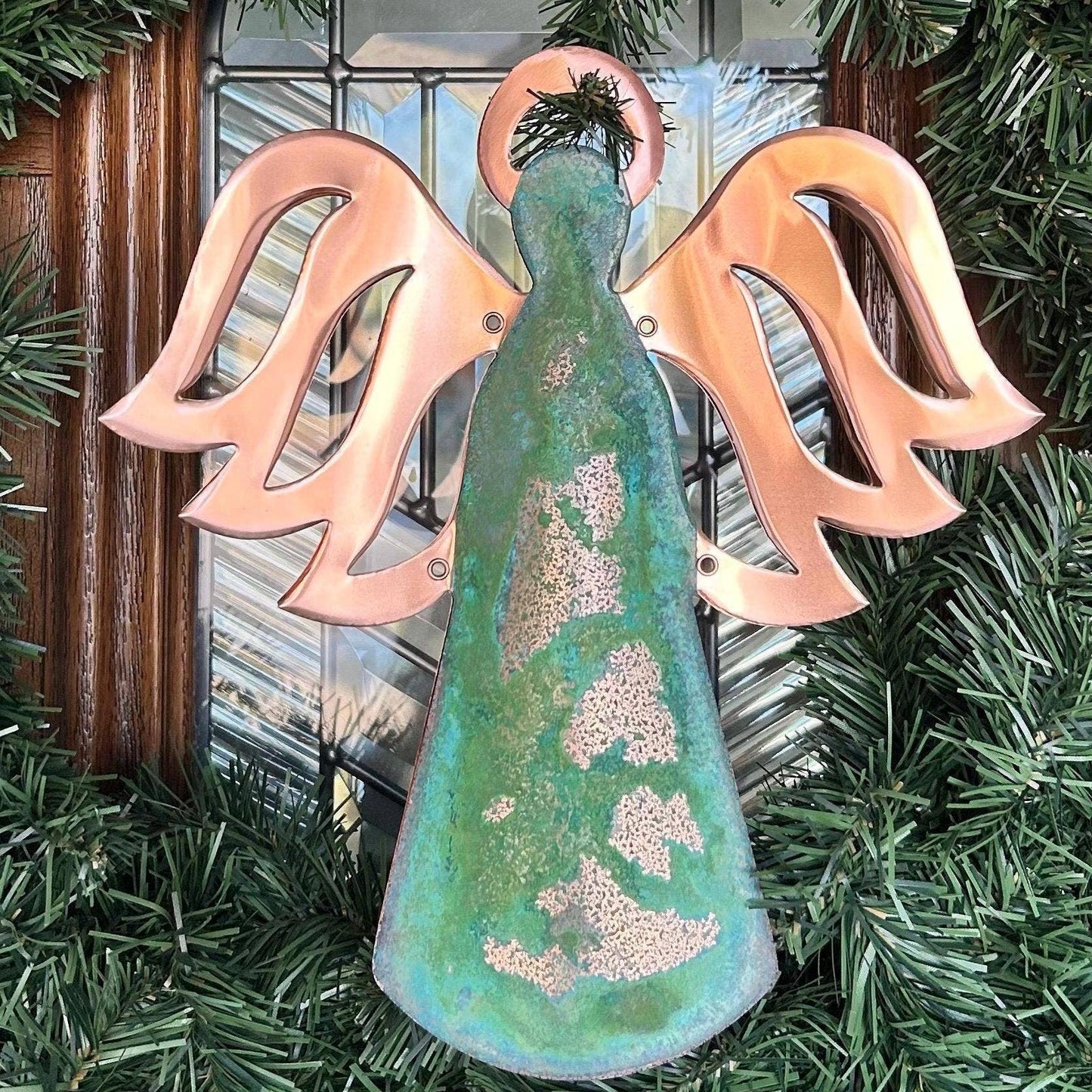 Angel Copper Christmas Tree Topper