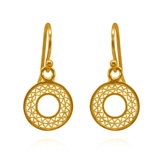 Valeria Gold Extra Small Earrings Filigree