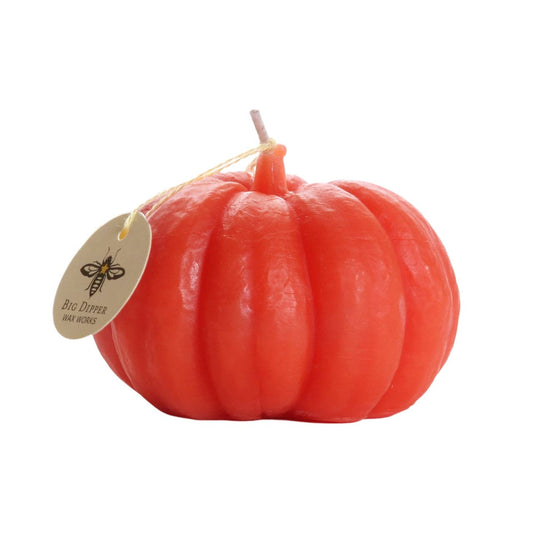 Beeswax Pumpkin Candles: Small (3" x 2")