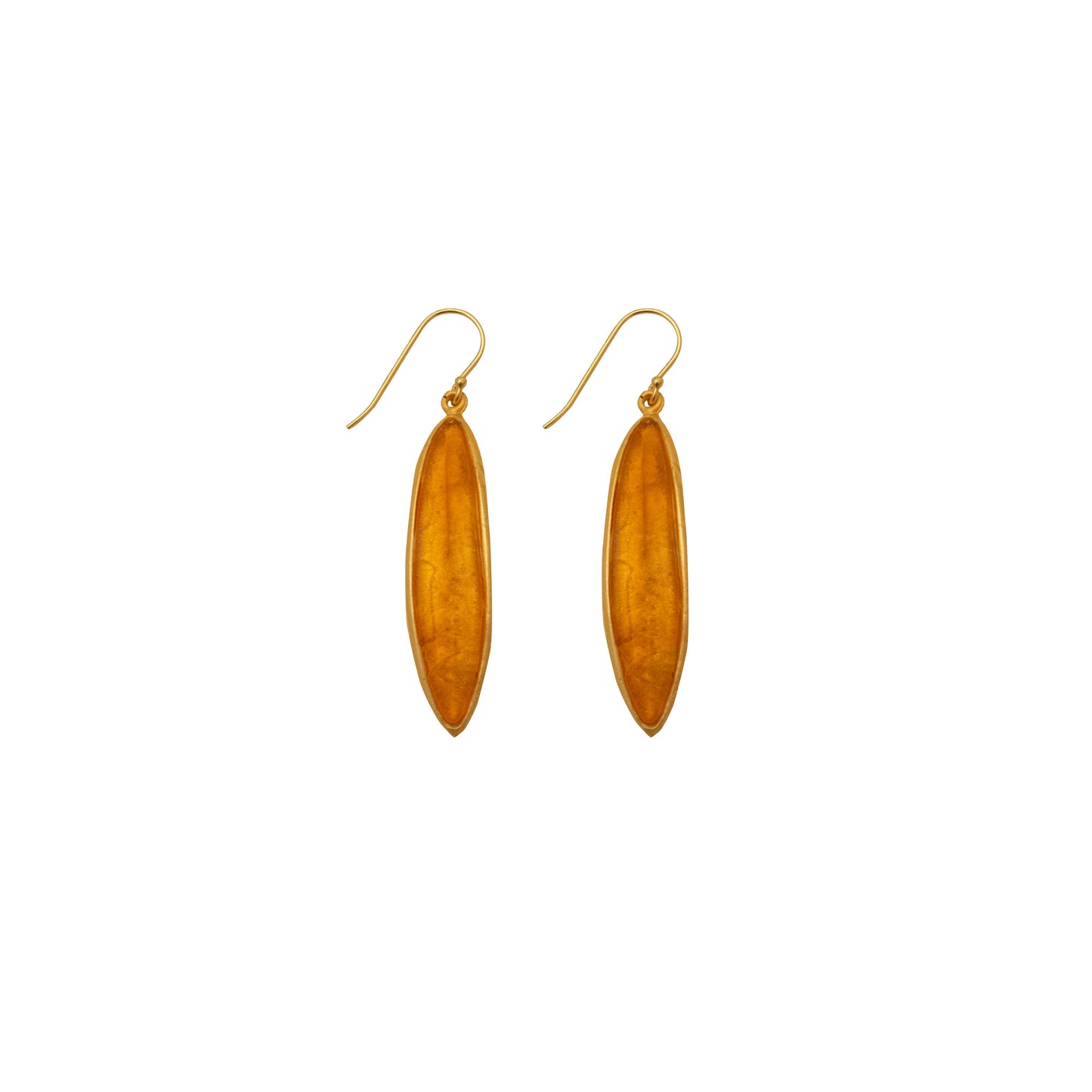 Eucalyptus Wire Earrings: Turquoise