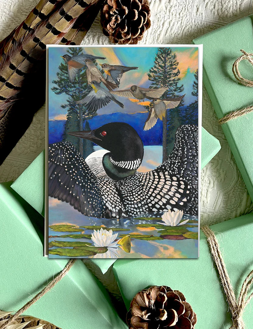 "Spirit Bird" Loon Notecard