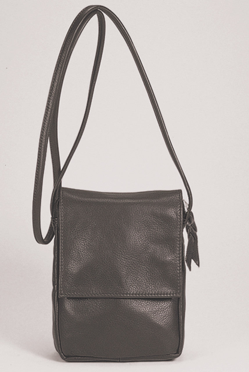 Classic Flap Leather Bag - Black