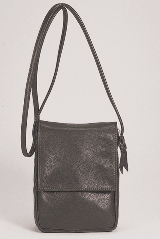 Classic Flap Leather Bag - Black