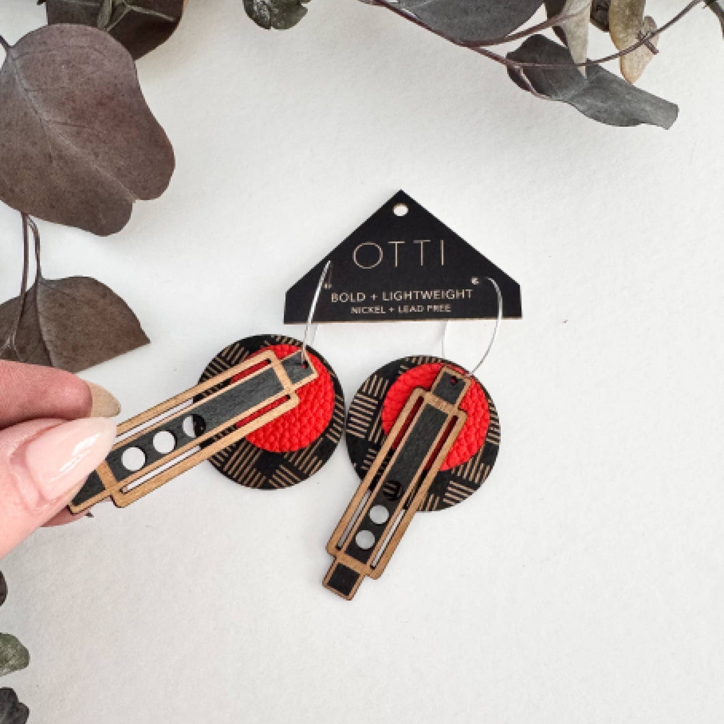 Architectural Leather+Birch Limited Spring: PAPRIKA: Wright Paprika / Basic Silver