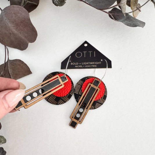 Architectural Leather+Birch Limited Spring: PAPRIKA: Wright Paprika / Basic Silver