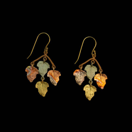 Sugar Maple Dainty 4-Leaf Wire Earrings