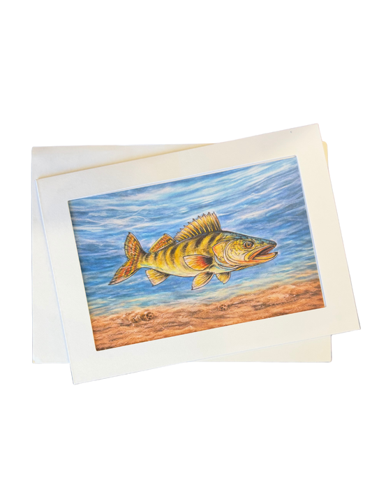 Walleye Card - Rectangle Design