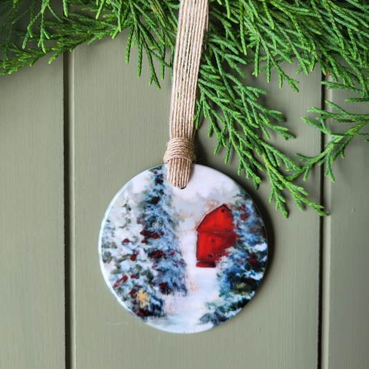 "Snow Laden" Ornament