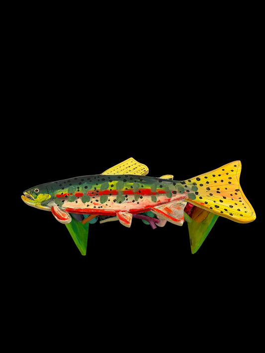 Bright Trout Fish Bench