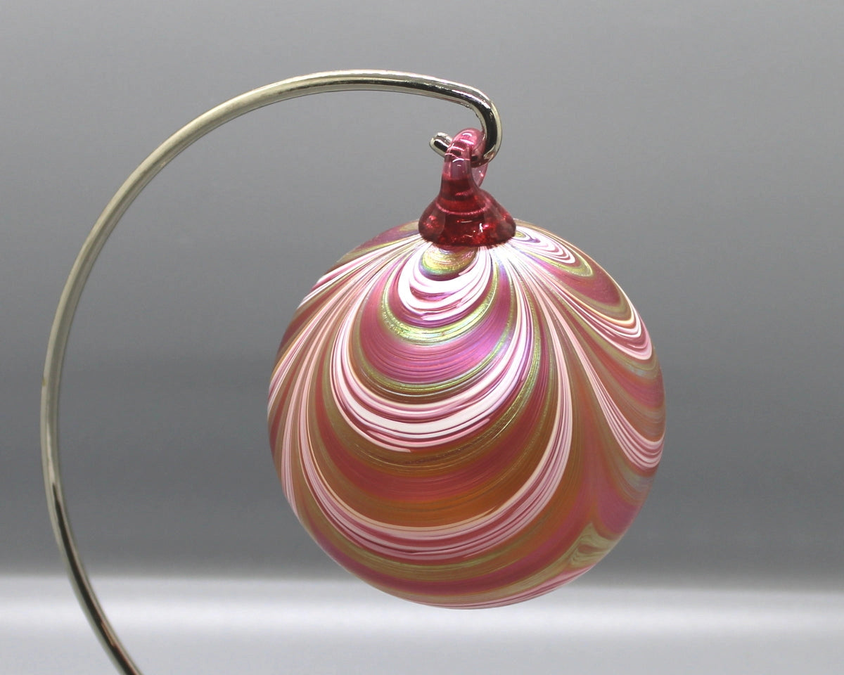 Ribbon Ornament - Punch Pink