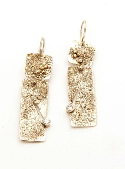 Amethyst Reticulated Earring
