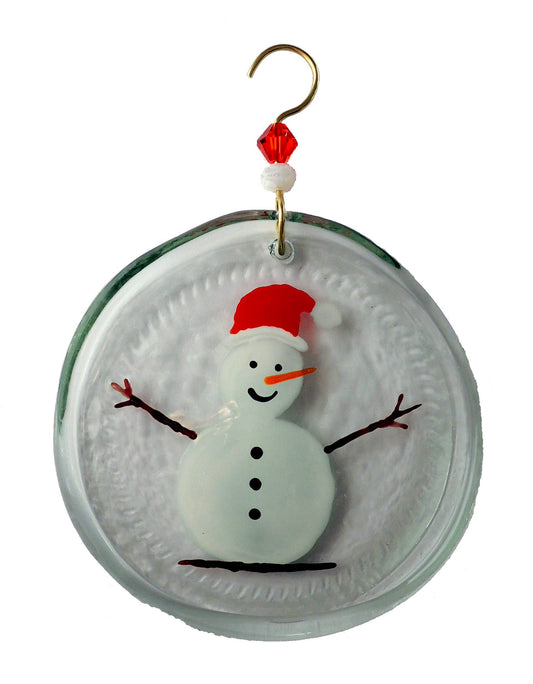 Ornament - Snowman & Red Hat