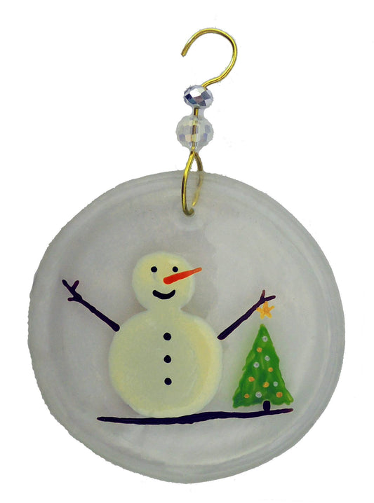 Ornament - Snowman & Tree