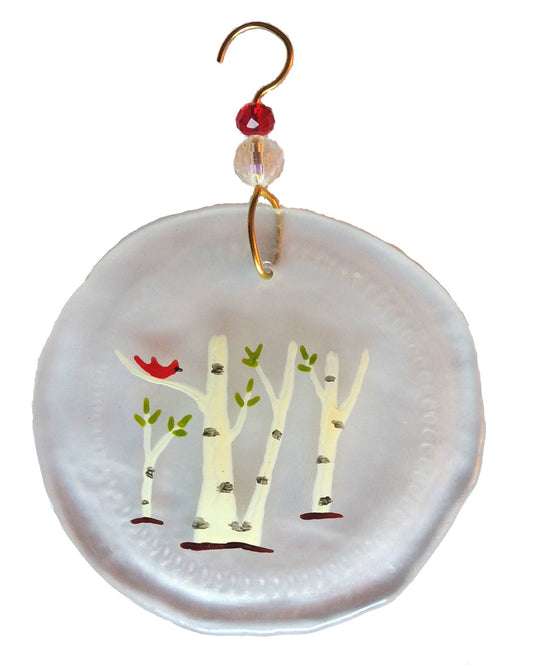 Ornament - Redbird & Birch Trees