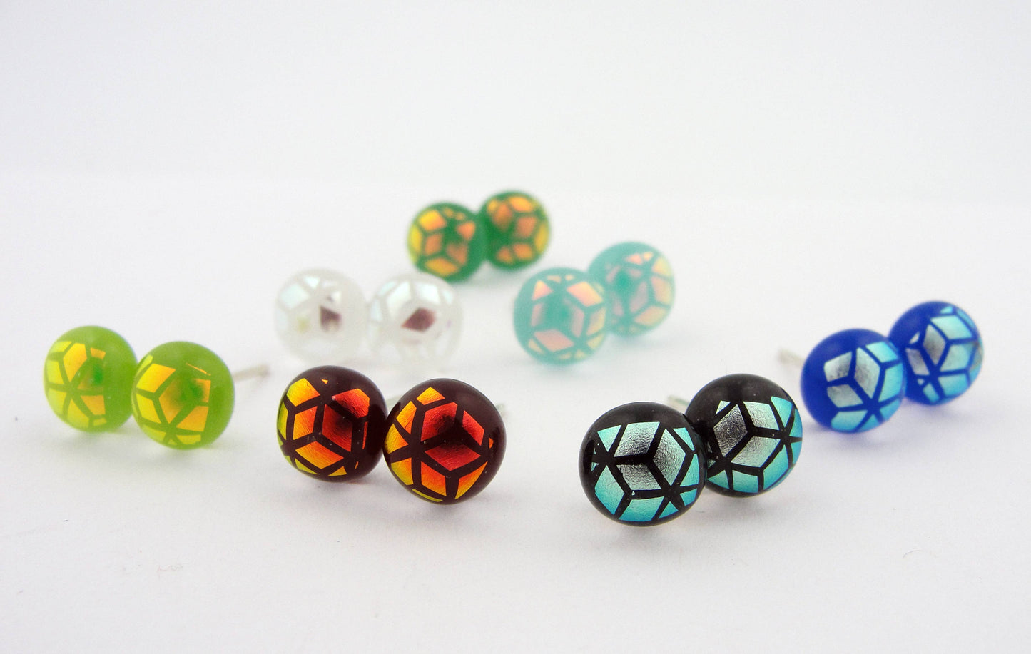 Bright Mosaic Studs: Small