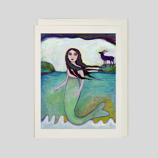 Greeting Card, Fine Art, Fairytale, Folktale, Mermaid