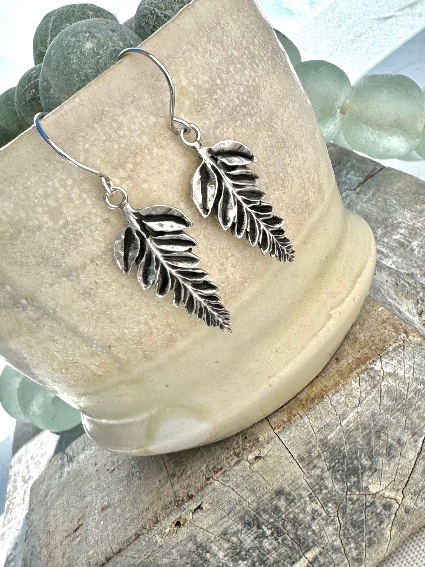 Sterling Silver Palm Earrings