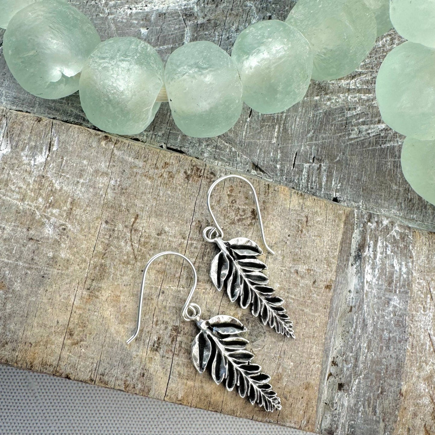 Sterling Silver Palm Earrings