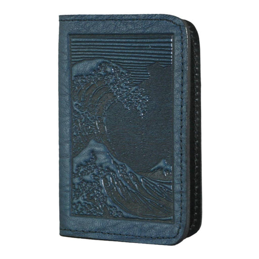 Card Holder | Hokusai Wave: Navy