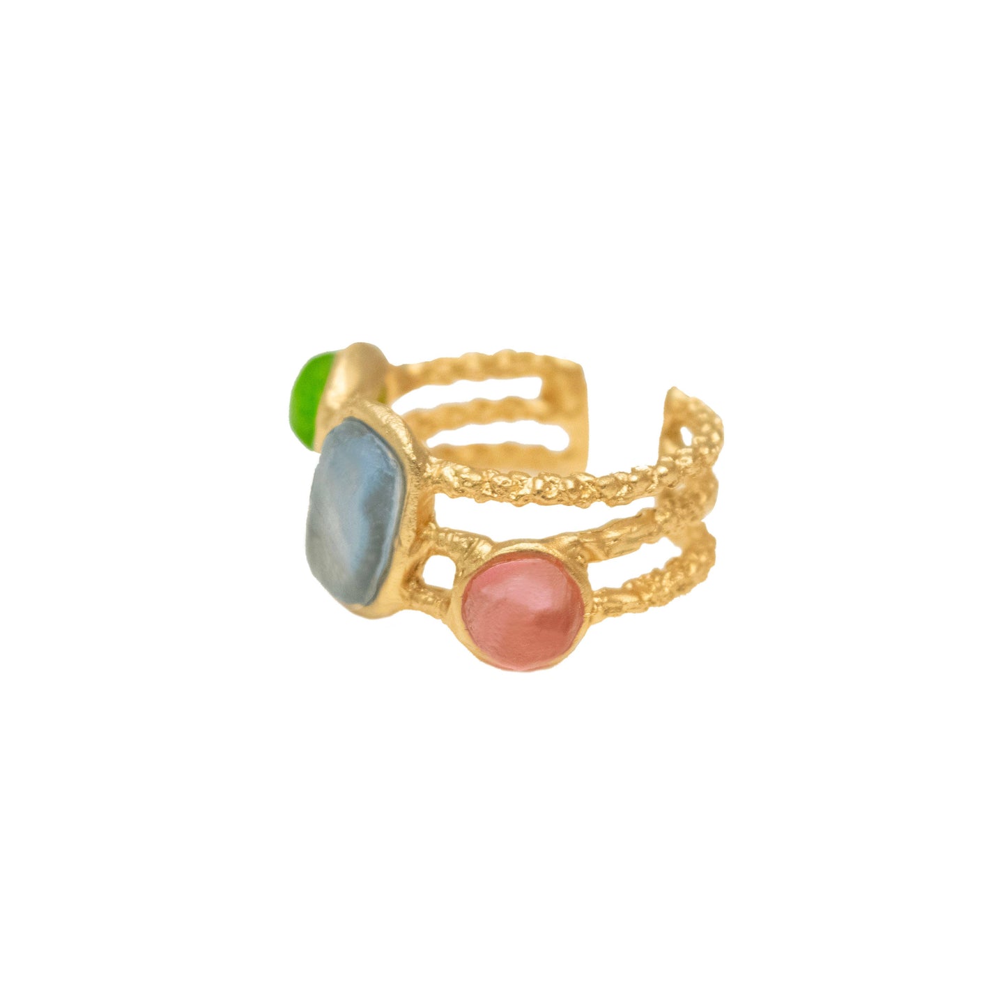 Neo-Baroque 3-Stone Adjustable Ring