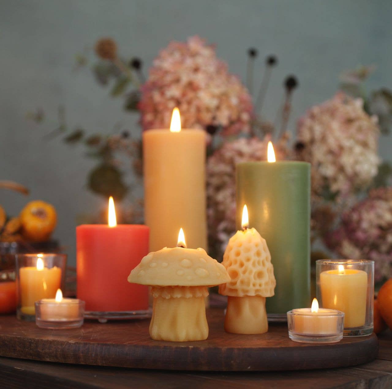Tea Light Candles – 100% Pure Beeswax – 5 Hour Burn: Box of 16