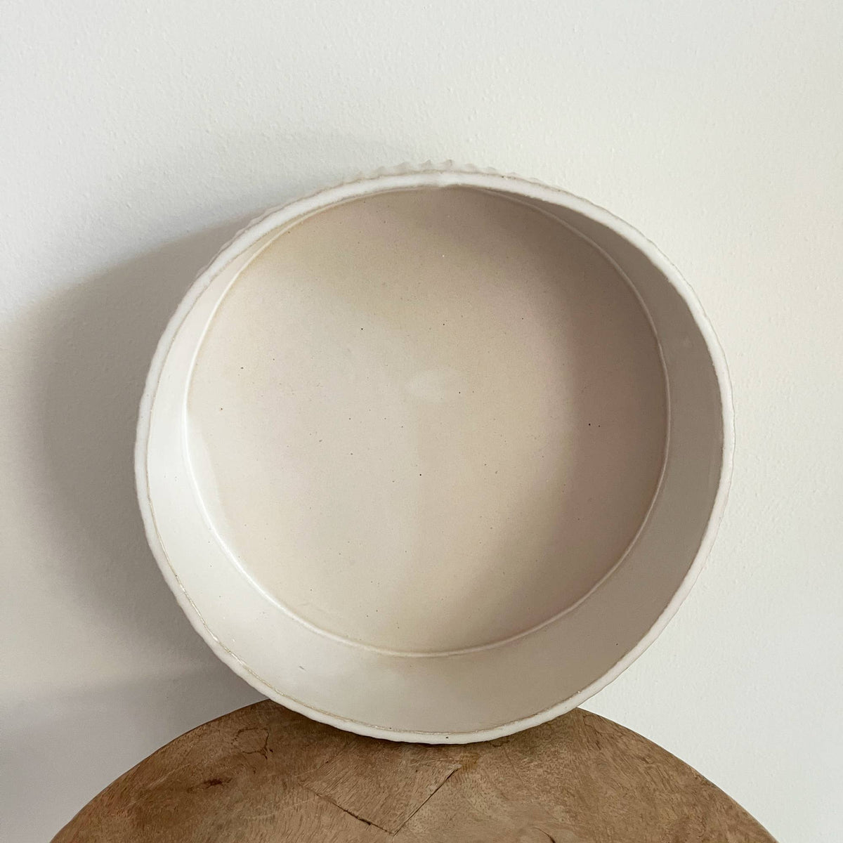 Ribbed Serving Bowl: Large