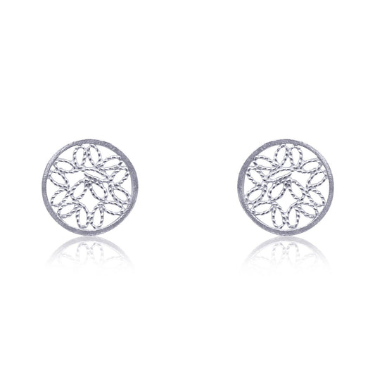 Alice Silver Stud Earrings Filigree