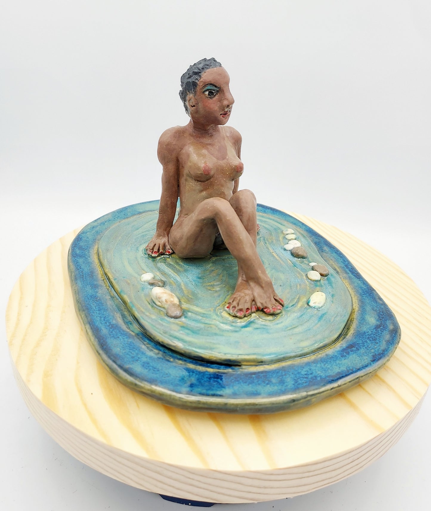 Girl in a Pool Sculpture