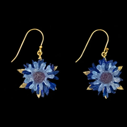 Cornflower Wire Earrings