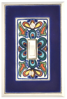 Single Ceramic Switchplate - Mediterranean