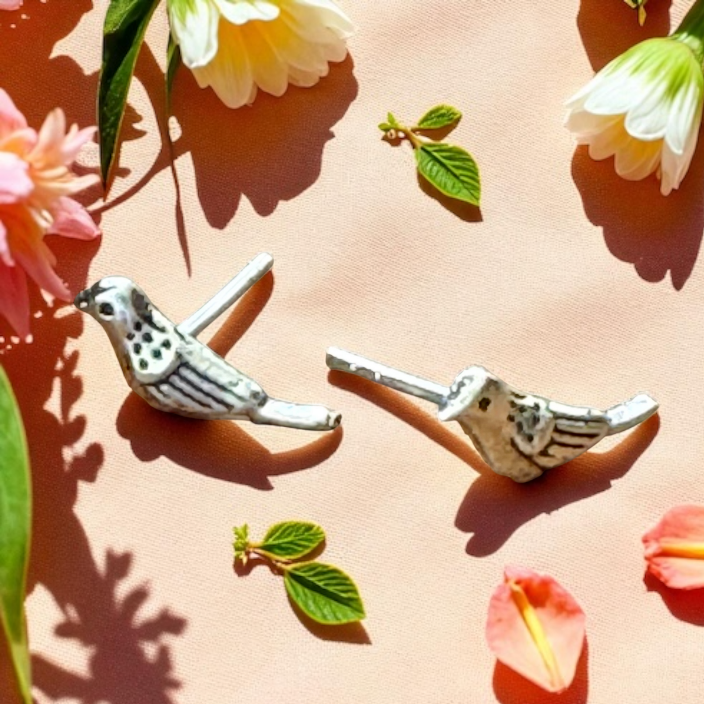 Sterling Paloma Bird Stud Earrings