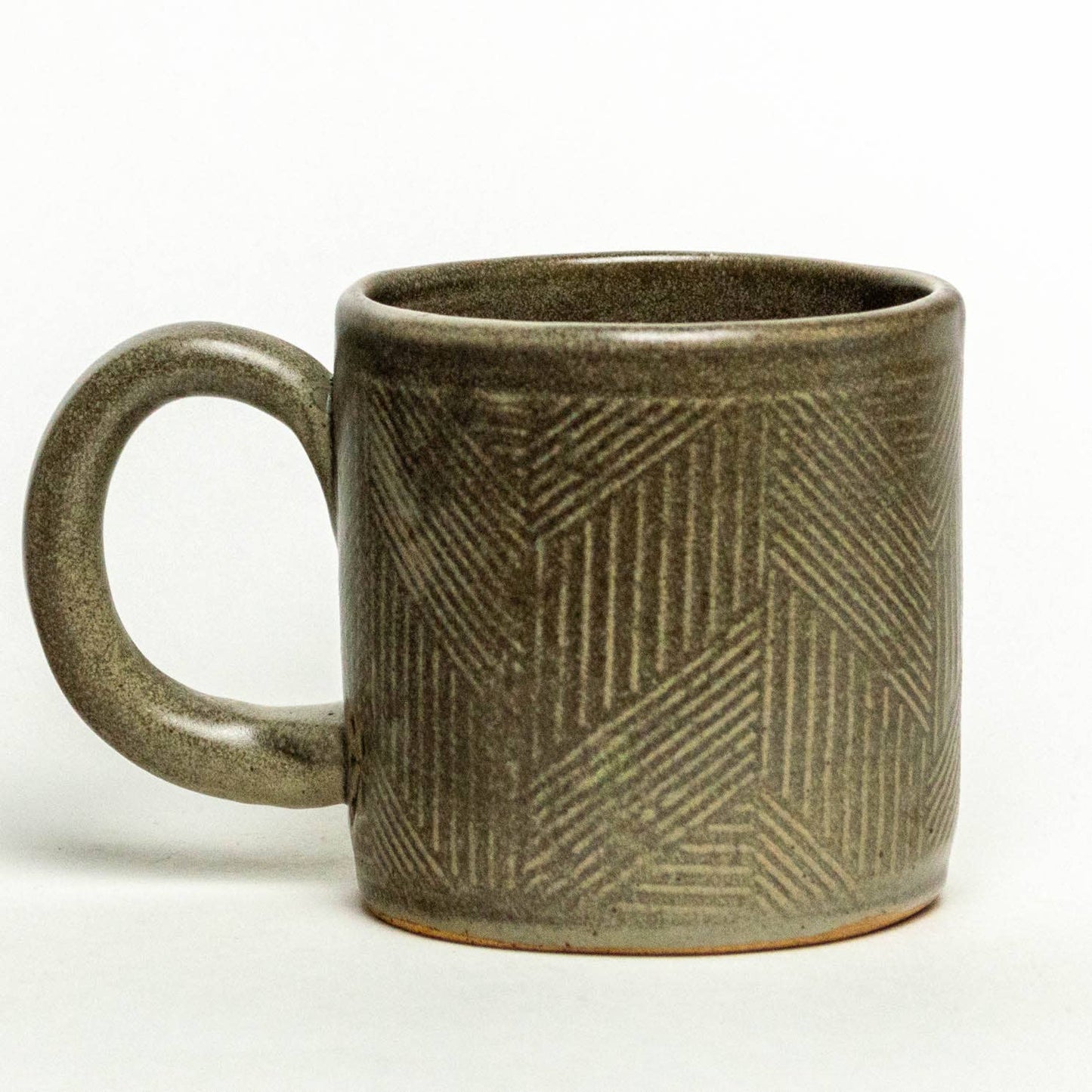 Morel Mushroom Design Handmade in Ohio, Ceramic 10oz Mug