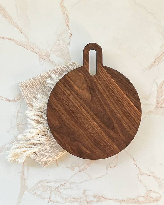 Charcuterie Board - Modern Round : Large / Cherry