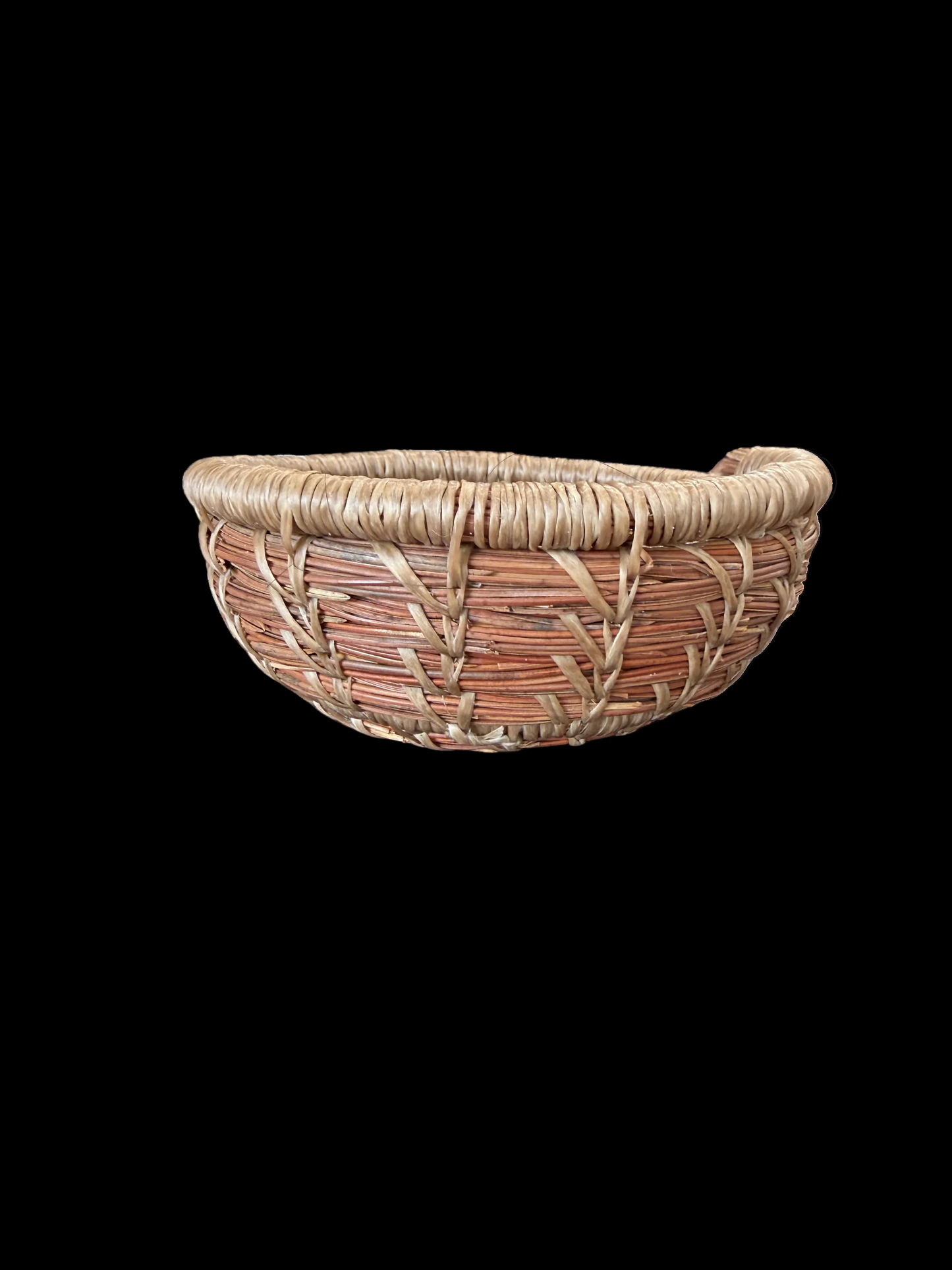 Beige High-Sided Pine Needle Basket