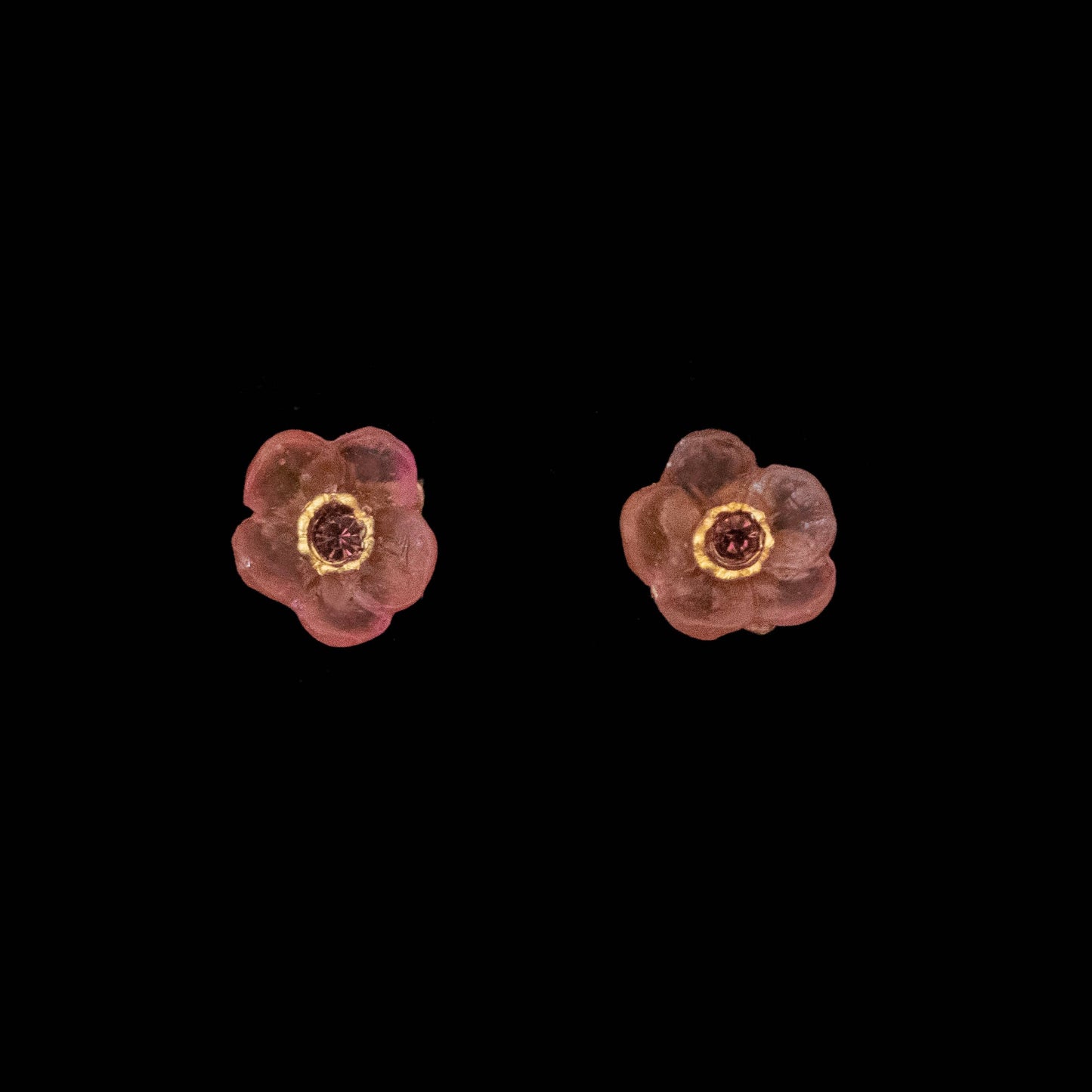French Bouquet Stud Earrings - Pink