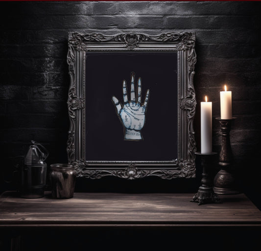 Palm Reader |  Glass | Halloween | Spooky