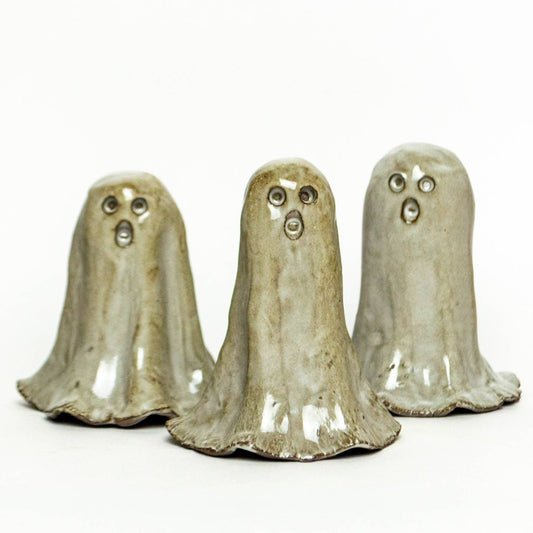 Halloween Sm Ghosts - Handmade Ceramic Stoneware Figures