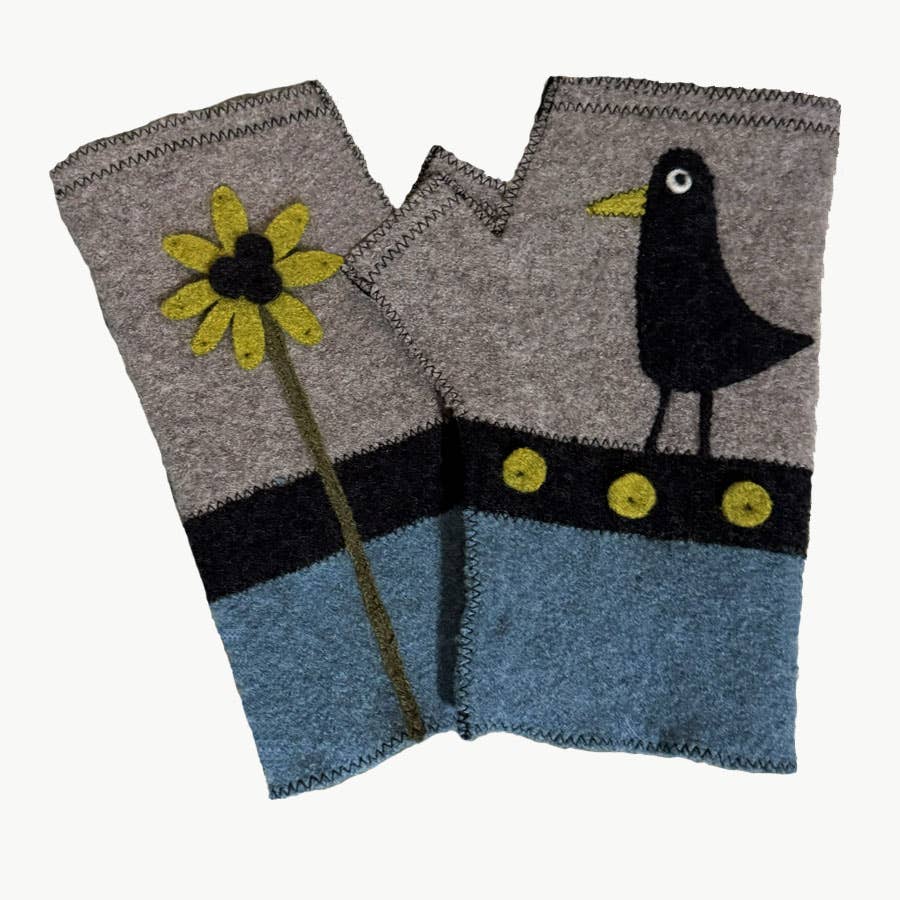 Black Bird Fingerless - Lagoon