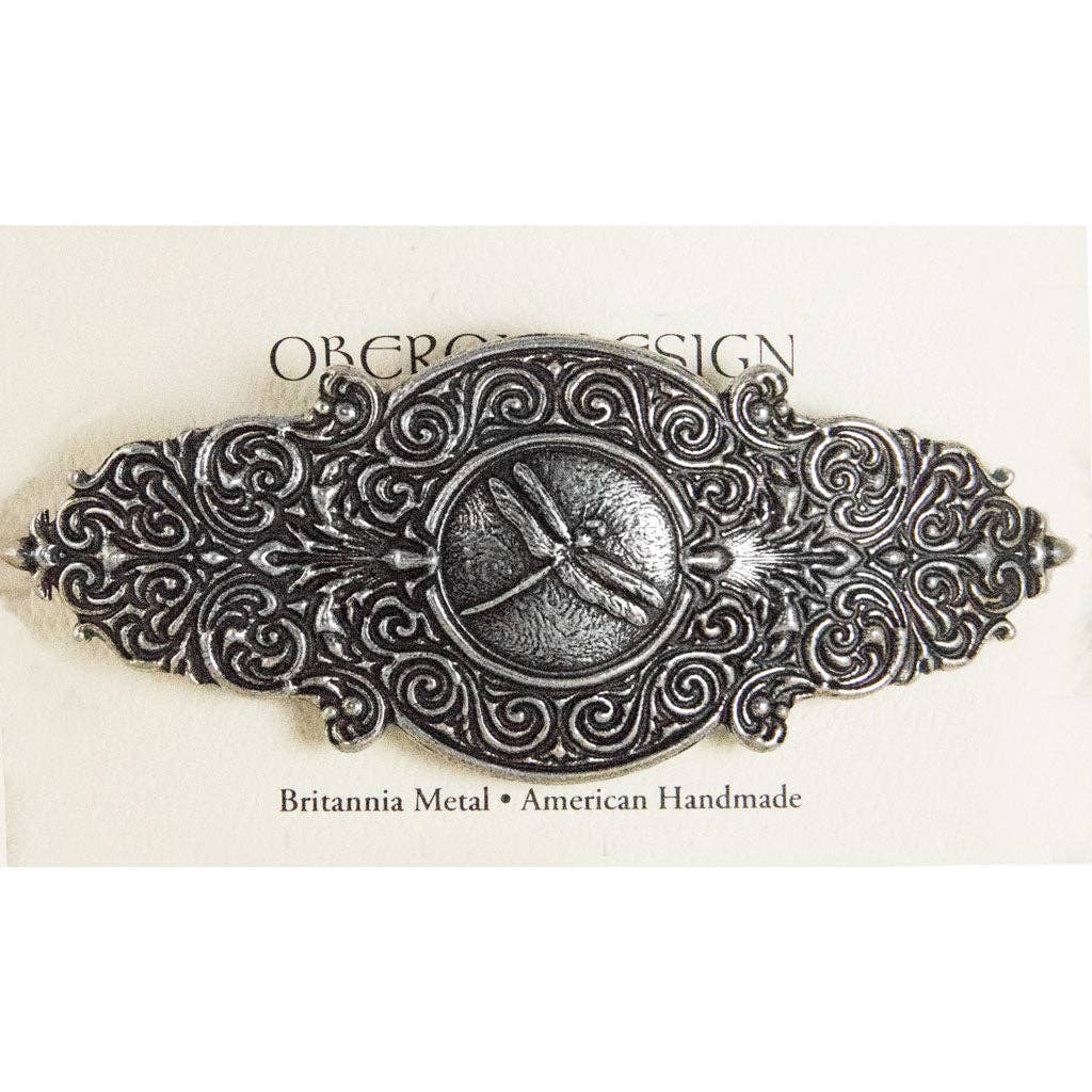 Hair Clip Barrette - Victorian Dragonfly 100mm
