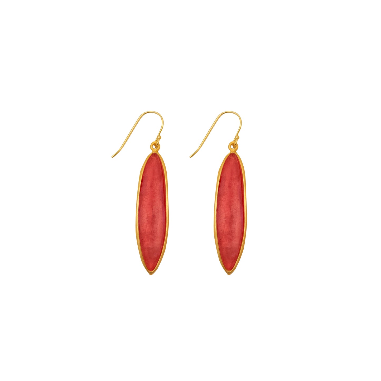 Eucalyptus Wire Earrings: Turquoise