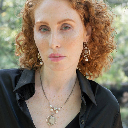 Big Dipper Moonstone Necklace