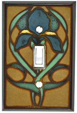 Single Ceramic Switchplate - Iris