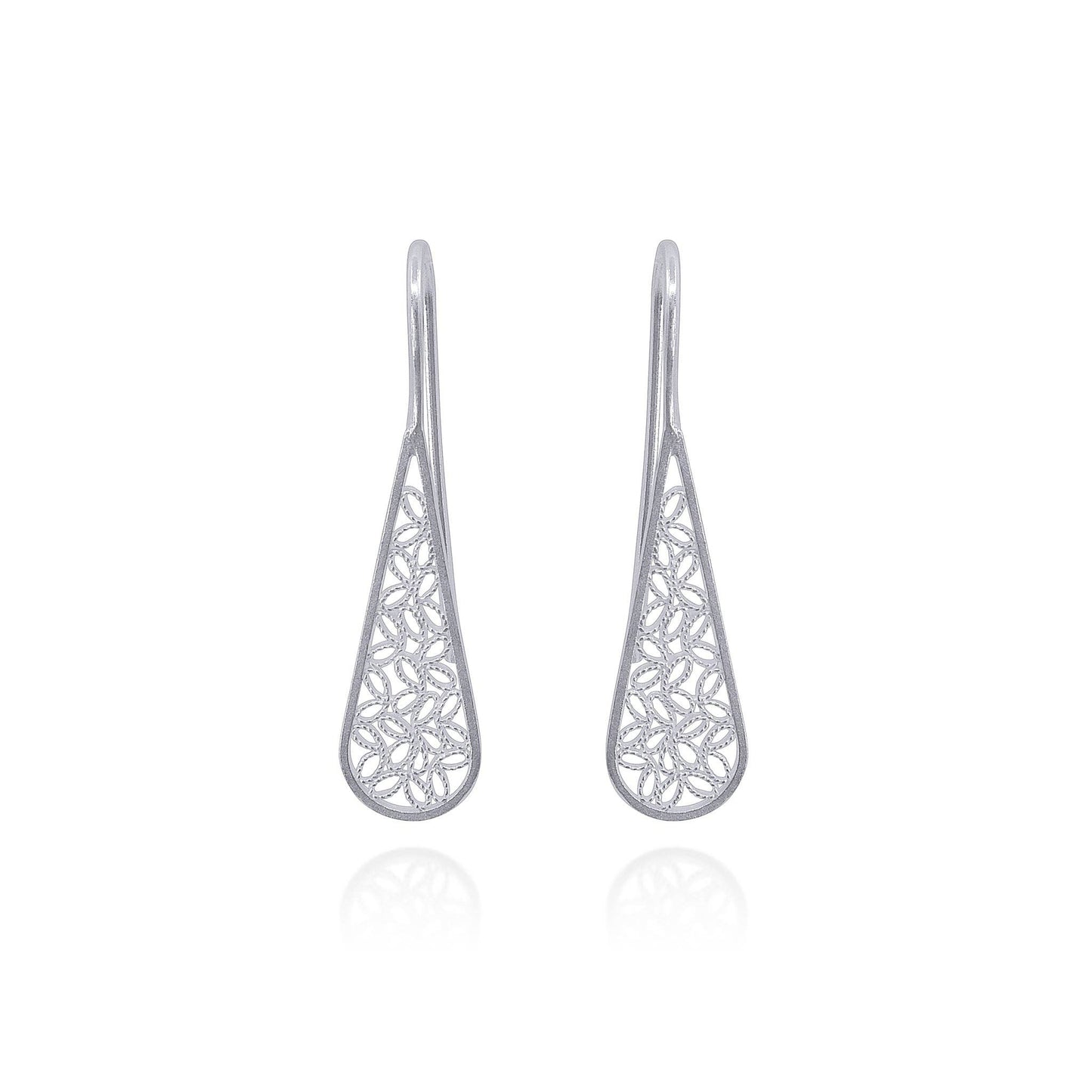 Vienna Silver Medium Earrings Filigree