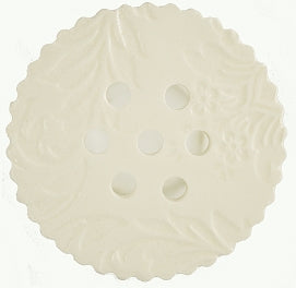 Large Flower Frog - White