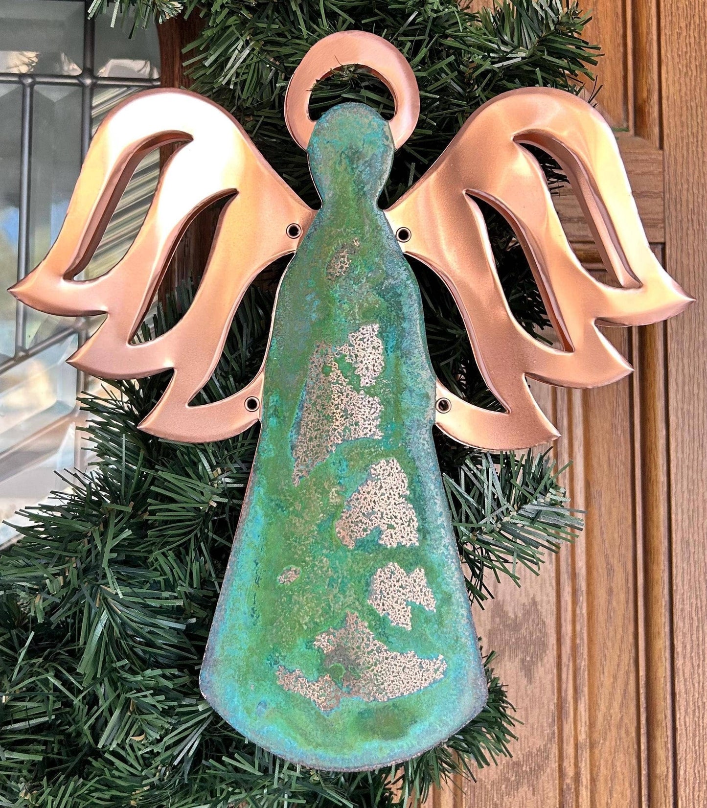 Angel Copper Christmas Tree Topper