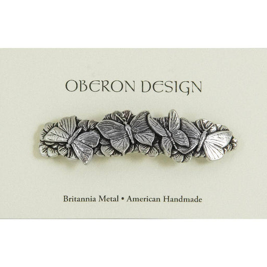 Hair Clip, Barrette, Butterflies 70mm