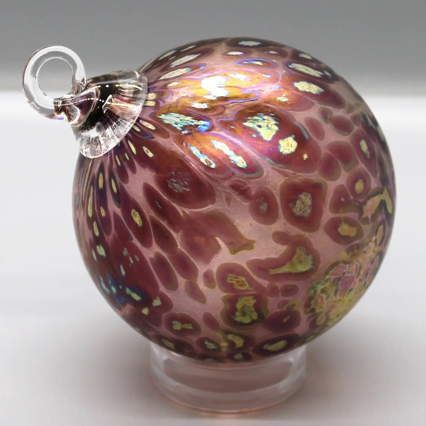 Dapple Ornament - Magenta (Pink, Purple, Gold Accents)